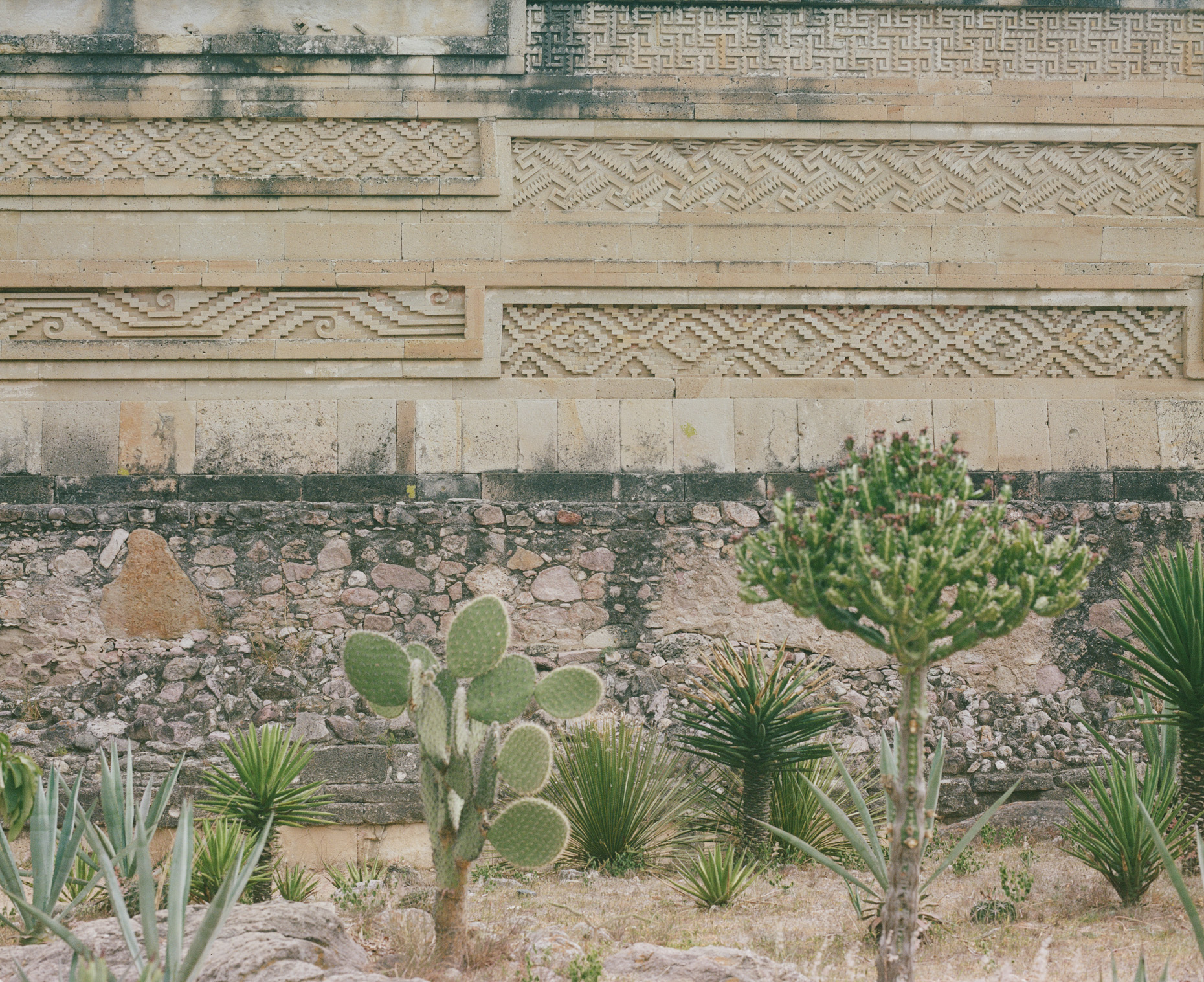 Mitla ruins of the dead. Oaxaca, Mexico. 120mm film. 