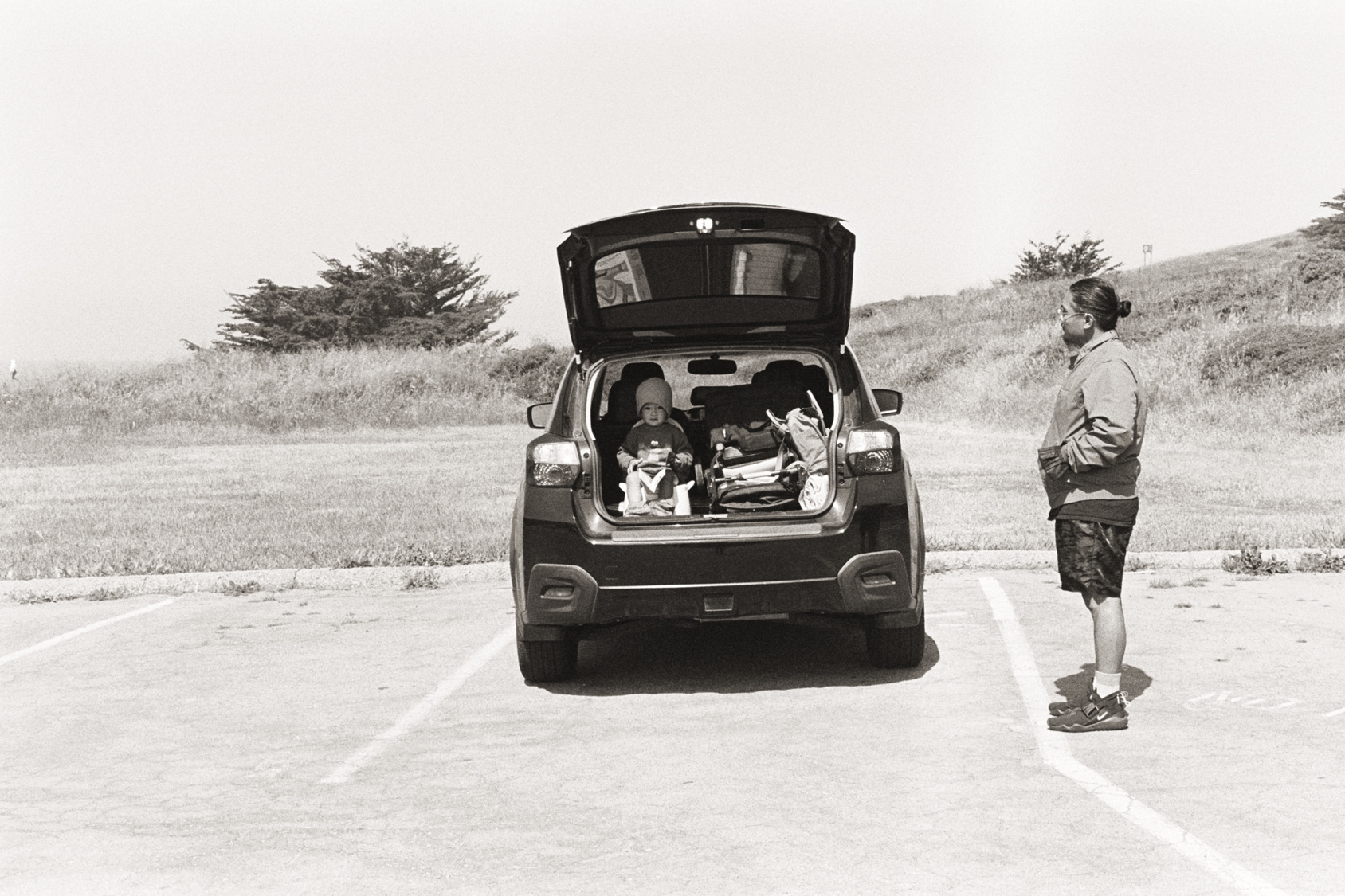 Bathroom break. Highway 1 CA. Swap Film Co 35mm. Summer 2022.